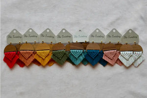 Macramé Esme Earrings from Local Artist Macey LeVahn