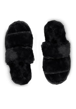 Faux Fur Platform Slippers