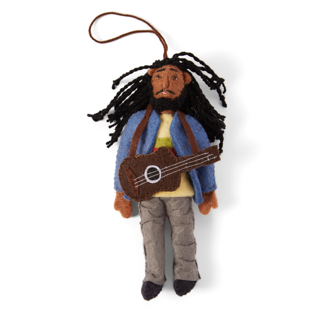 Bob Marley Felt Ornament