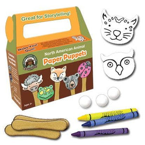 North American Animal Paper Puppets Craft Kit