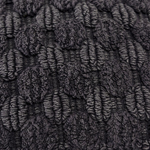 Charcoal Textured Woven Pillow