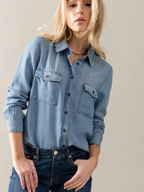 Chambray Button Down Shirt