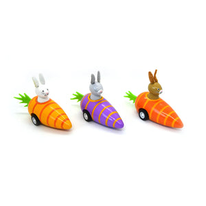 Pull Back Bunny in a Carrot (Sold Individually)
