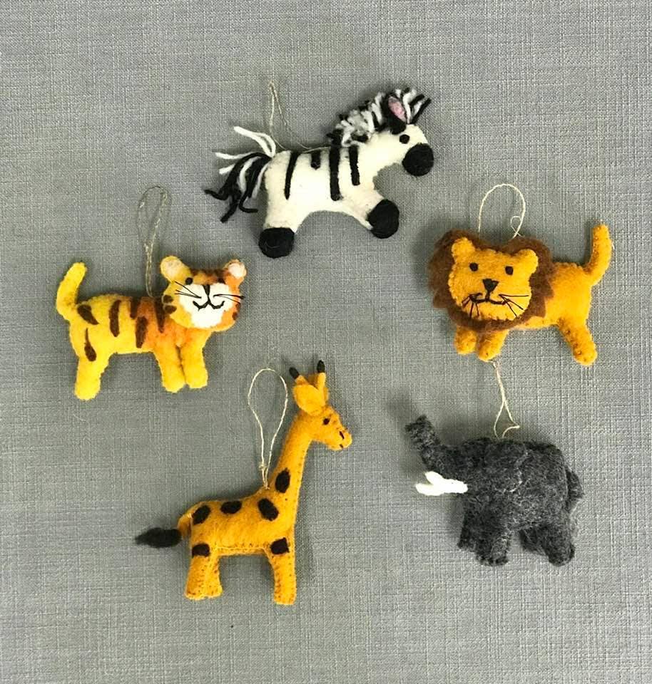 Jungle Animal Ornaments