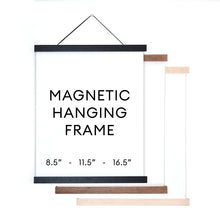 Magnetic Wood Hanging Print/Poster Frame