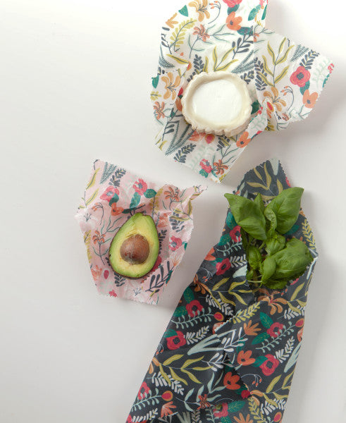 Floral Beeswax Wrap Set