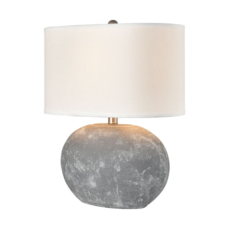 Grey Earthenware Table Lamp