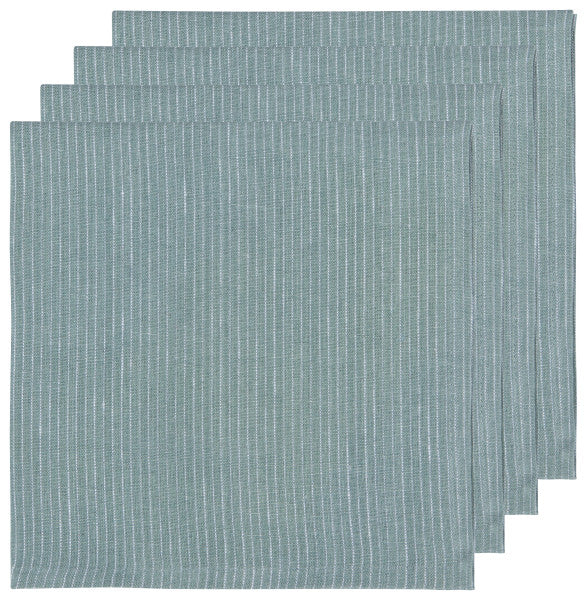 Pinstripe Linen Napkins (Set of 4)