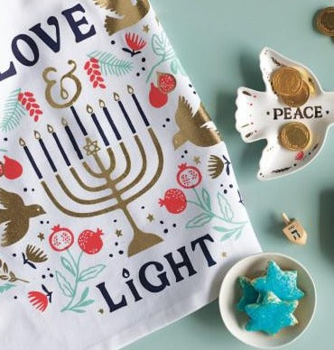 Love & Light Printed Dishtowel