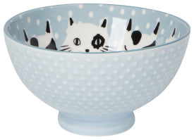 Feline Fine Stamped Snack Size Bowl