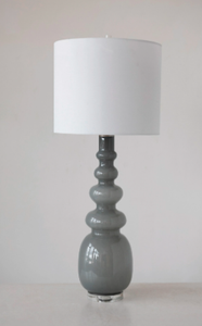 Extra Tall Glass Table Lamp