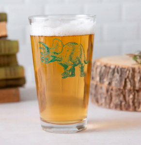 Triceratops Pint Glass