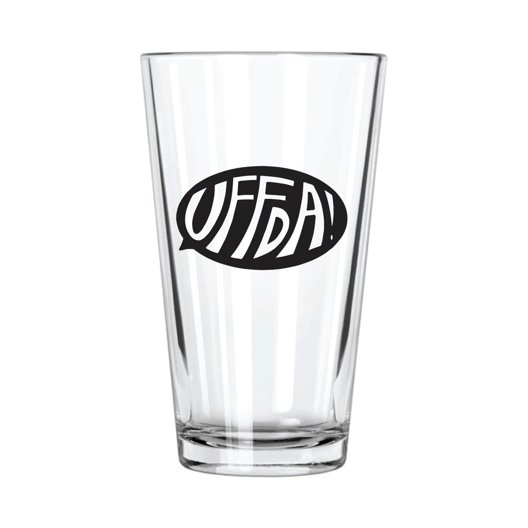 Uff Da! Pint Glass (16 oz)