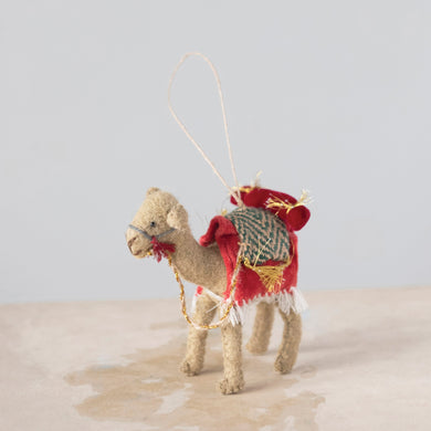 Wool Felt Camel Ornament