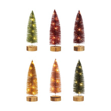 Plastic Bottle Brush Trees (11.75" Tall)
